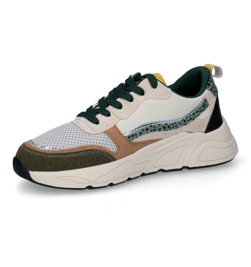 Poelman Baskets casual en Vert kaki pour femmes (325211)