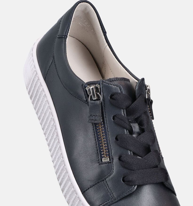 Gabor Donkerblauwe Rits-Veterschoenen voor dames (381189) - geschikt voor steunzolen