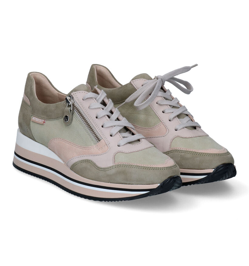 Mephisto Olimpia Baskets en Vert Kaki pour femmes (346082) - pour semelles orthopédiques