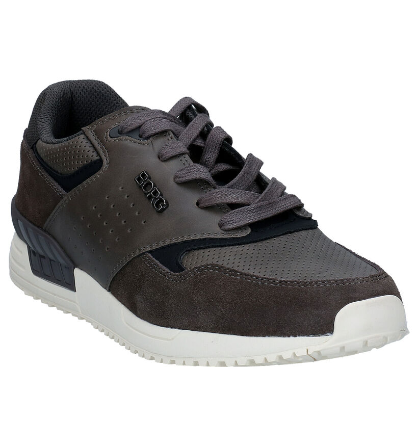 Björn Borg Chaussures à lacets en Gris foncé en simili cuir (294605)