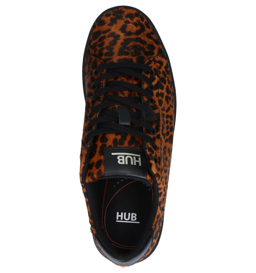 Hub Hook XL Cognac Sneakers in kunstleer (255692)