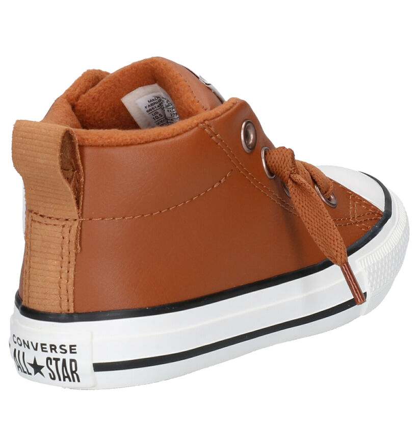 Chuck Taylor All Star Baskets hautes en Cognac en simili cuir (252739)