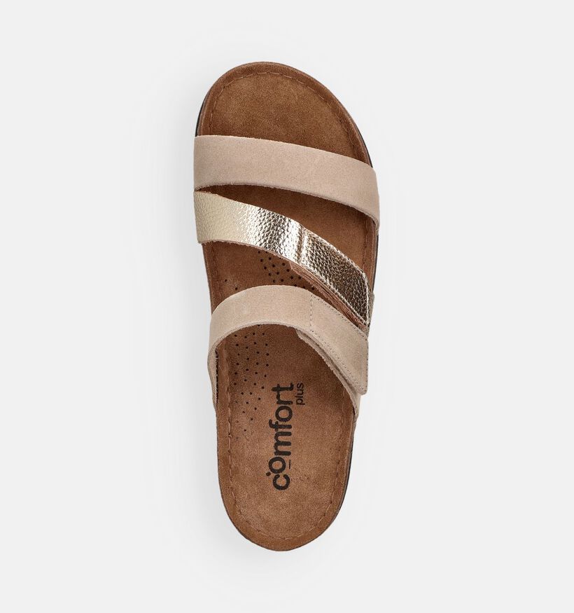 Comfort Plus Lily Donkerbeige Sandalen voor dames (373785)