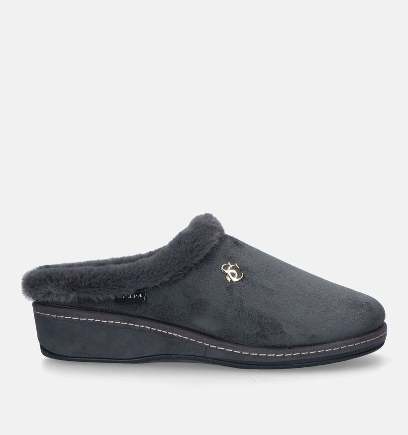 Scapa Pantoufles ouvertes en Gris pour femmes (332649)