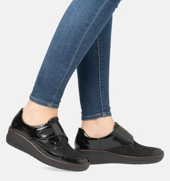 Rieker Chaussures plates Noir