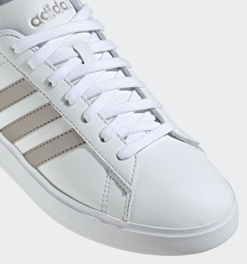 adidas Grand Court 2.0 Baskets sportives en Blanc pour femmes (356989) - pour semelles orthopédiques