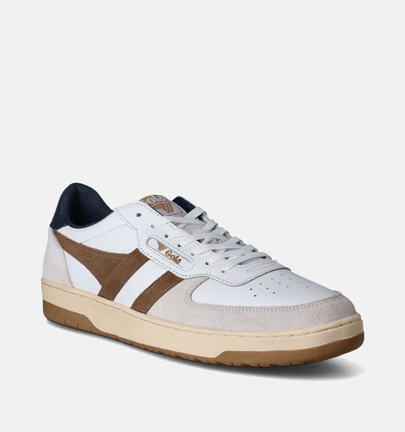 Gola Hawk CLB336 Witte Sneakers voor heren (351198) - geschikt voor steunzolen