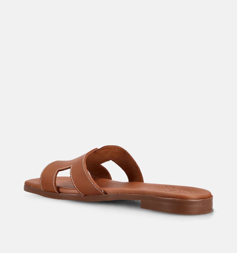 Oh My Sandals Cognac Slippers voor dames (373342)