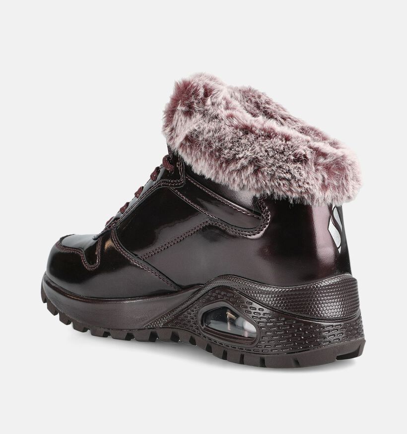 Skechers Uno Rugged Fiesty Winter Boots en Bordeaux pour femmes (377972)
