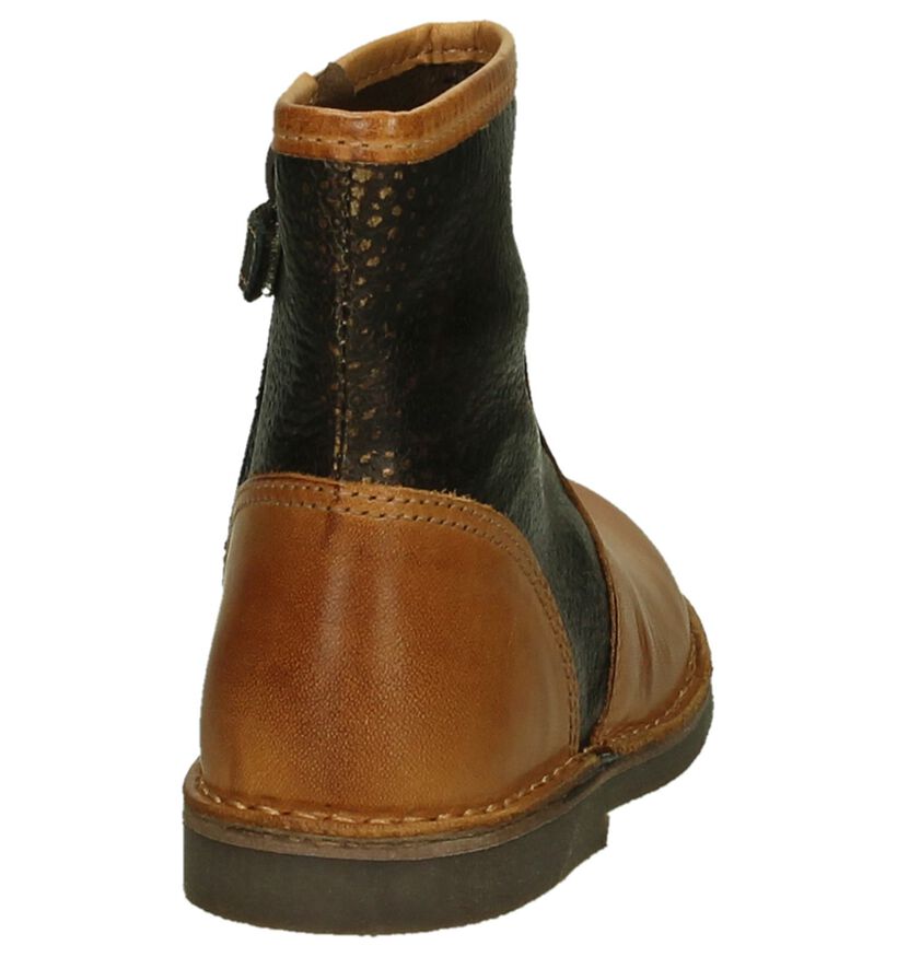 Bana & Co Bottes basses en Cognac en cuir (204583)