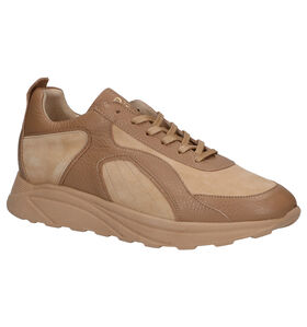 March23 Leighton Cognac Veterschoenen in daim (283273)