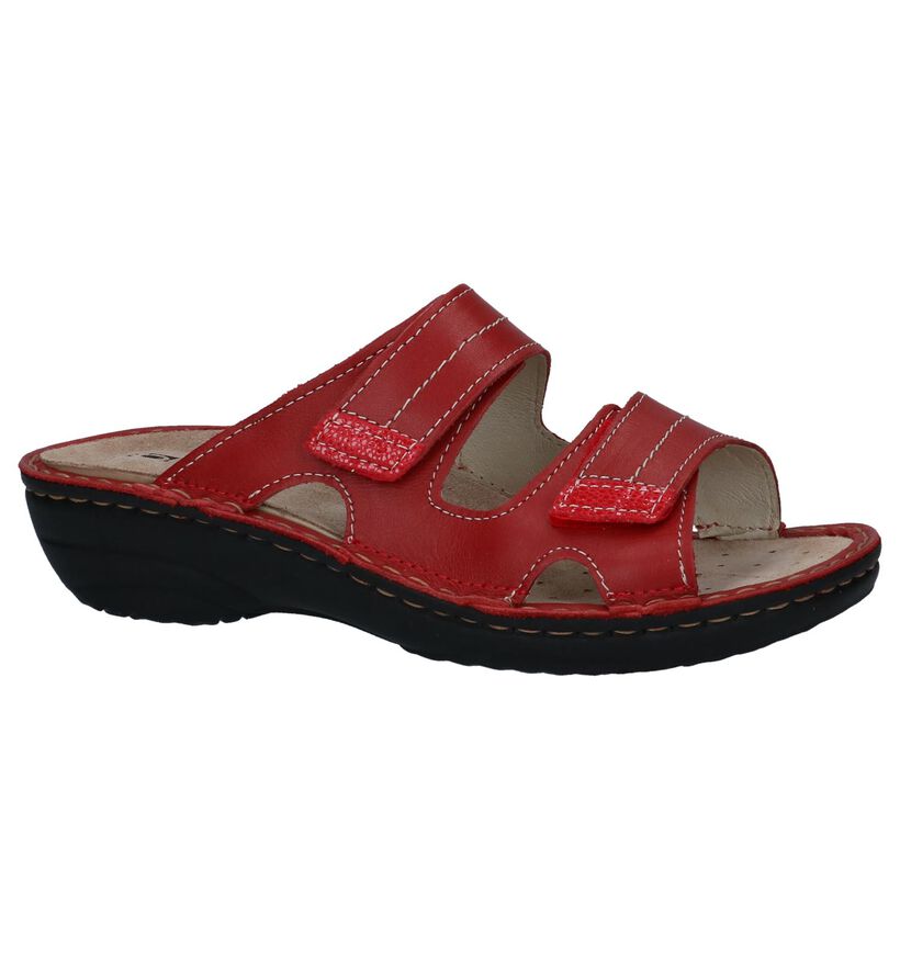 Rohde Nu-pieds compensées en Bleu foncé en cuir (250633)