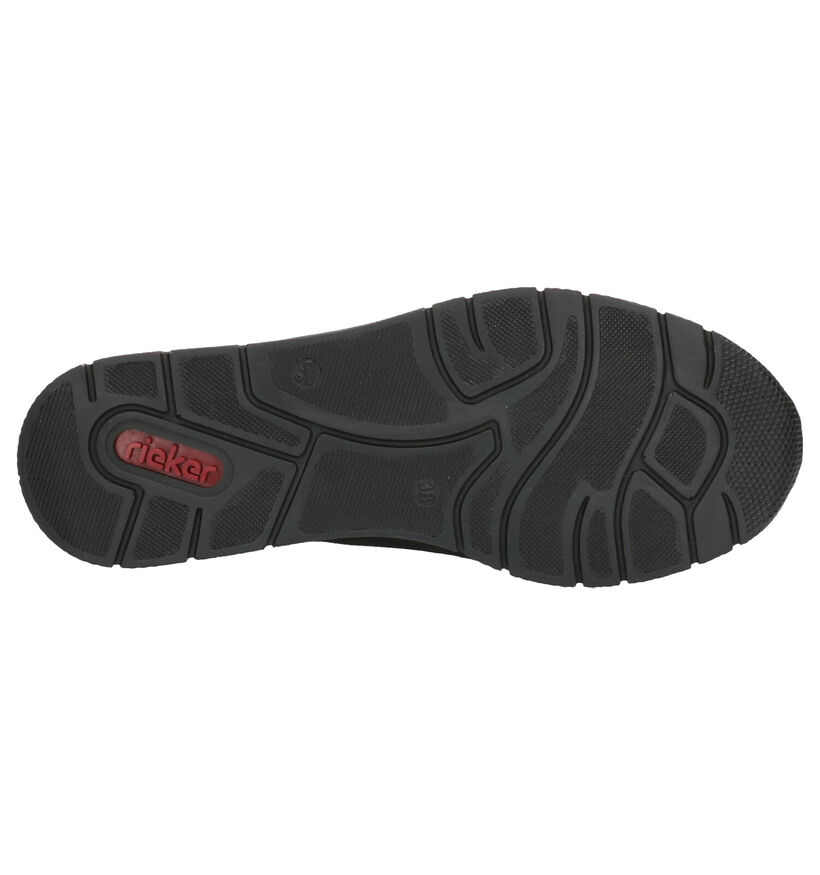 Rieker Zwarte Schoenen met Rits/Veter in stof (253742)