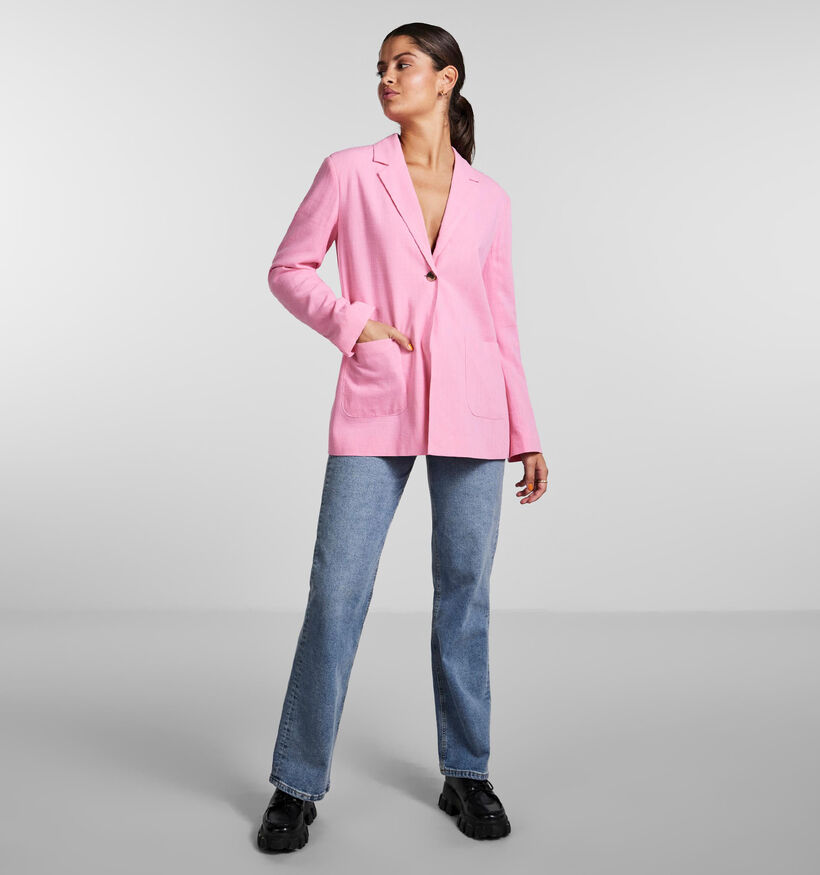 Pieces Vinsty Blazer oversized en Rose pour femmes (326802)