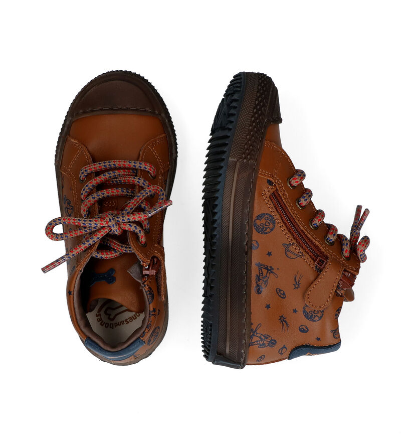 STONES and BONES Veso Cognac Bottines voor jongens (295159) - geschikt voor steunzolen