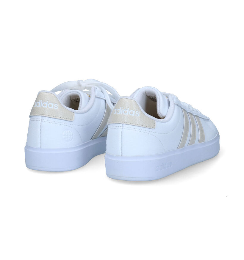 adidas Grand Court 2.0 Baskets sportives en Blanc pour femmes (356989) - pour semelles orthopédiques
