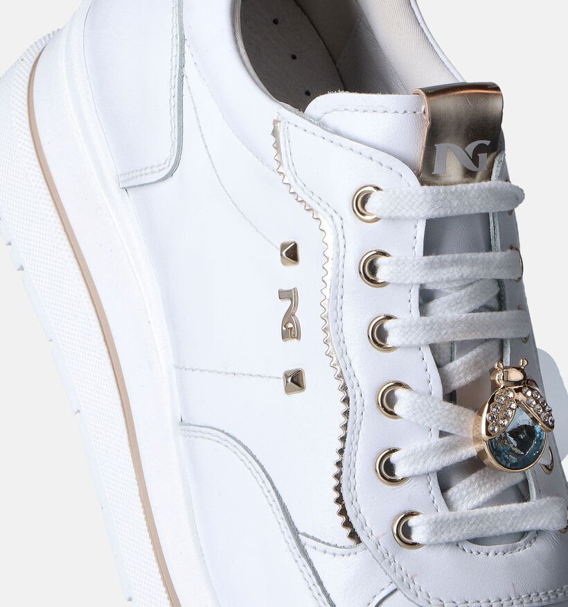 NeroGiardini Witte Sneakers voor dames (351946) - geschikt voor steunzolen