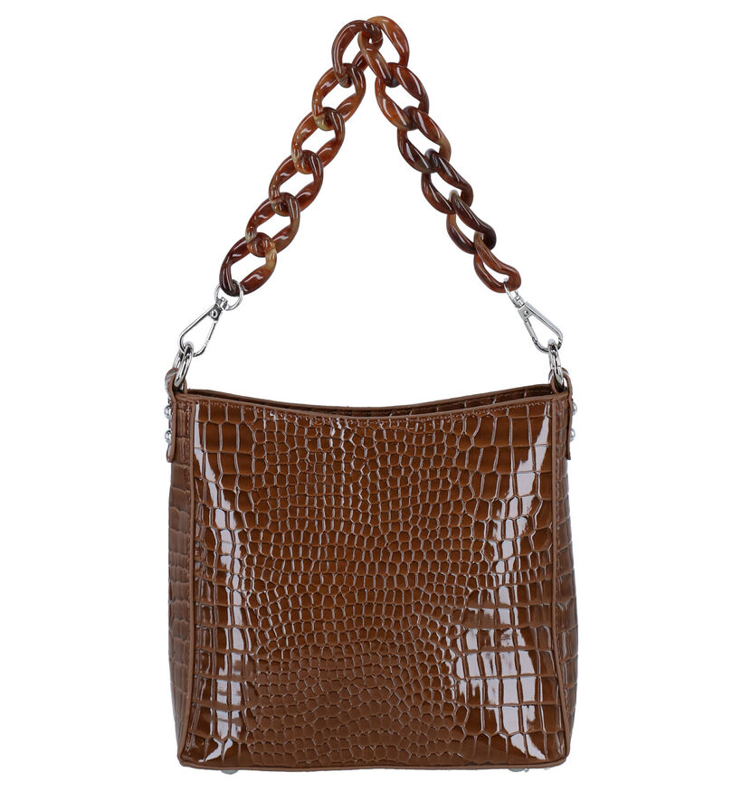 Hvisk Amble Croco Small Roze Schoudertas voor dames (293322)