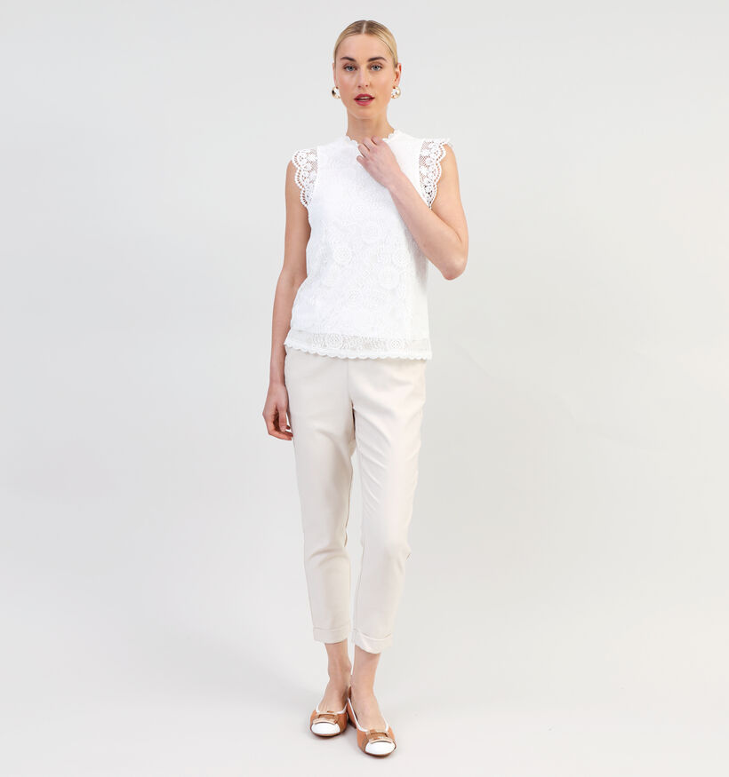 Pieces Olline Roze Kanten Top voor dames (335625)
