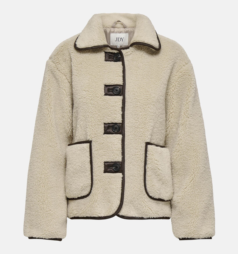 JDY Noella Life Manteau court en Beige pour femmes (369184)