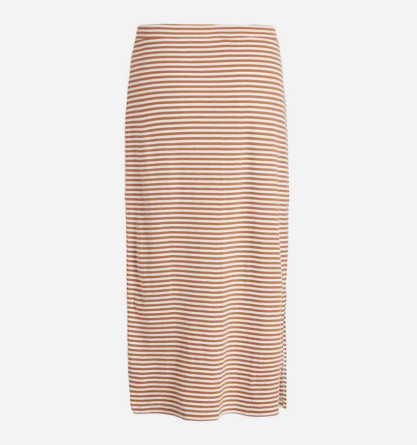 Vila Jada Bruin Gestreepte Pencil Rok voor dames (334635)