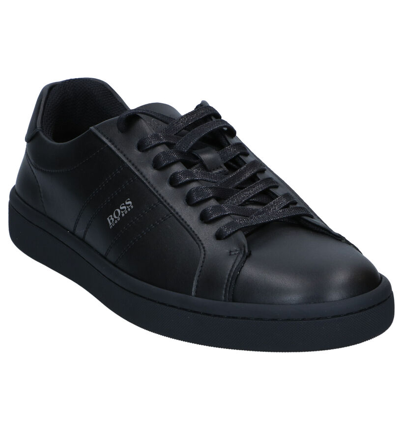 Boss Ribeira Chaussures à lacets en Noir en cuir (296447)