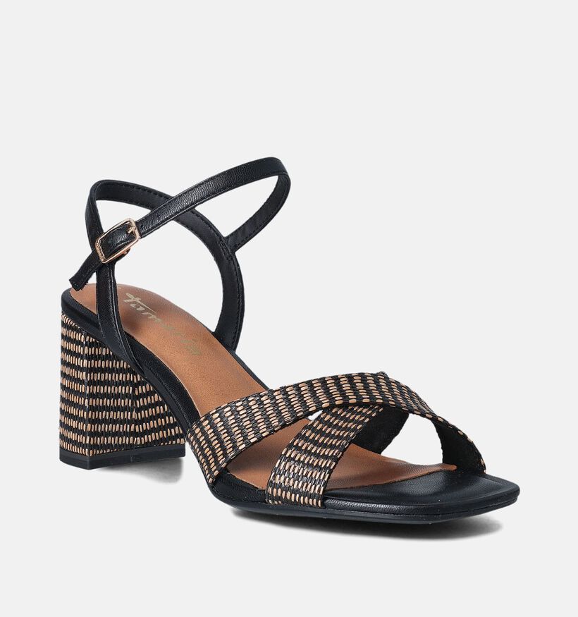 Tamaris Zwarte Sandalen met Blokhak voor dames (354384)