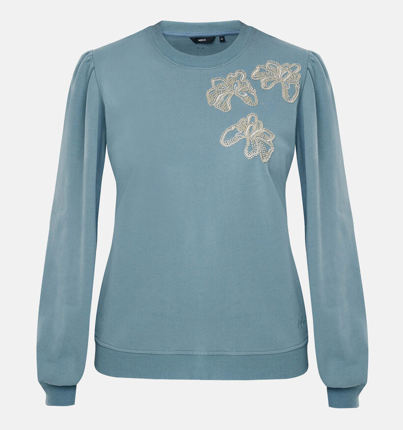 Mexx Flower Sweater Sweatshirt en Bleu pour femmes (362293)