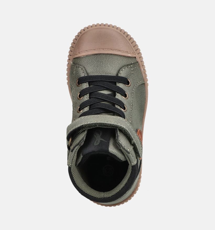 Milo & Mila Baskets montantes en Vert kaki pour gar&ccedil;ons (379200)
