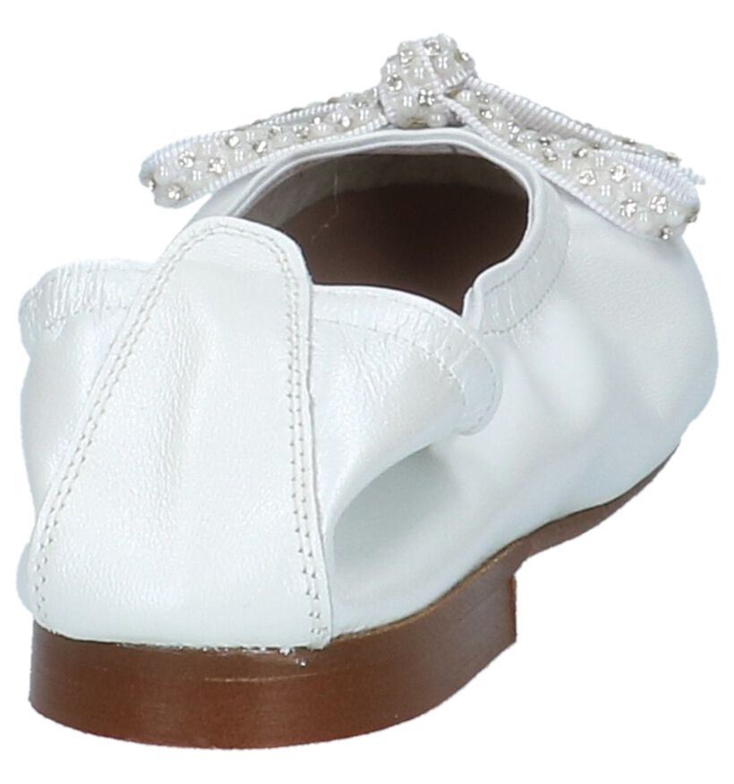 Eli Ballerines en Nacre en cuir (217020)