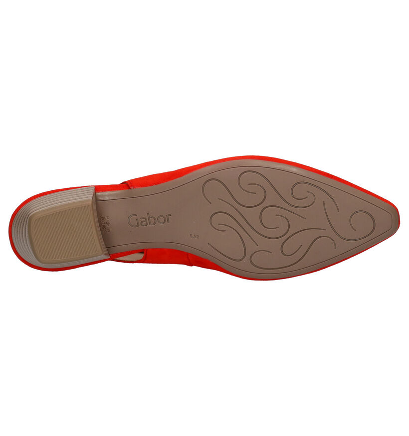 Gabor Escarpins slingback en Bleu foncé en daim (271702)