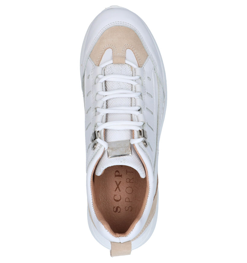 Scapa Witte Sneakers in leer (270352)