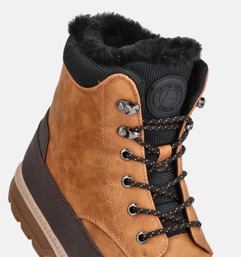 Luhta Reilu MR Boots &agrave; lacets en Cognac pour hommes (378598) - pour semelles orthop&eacute;diques