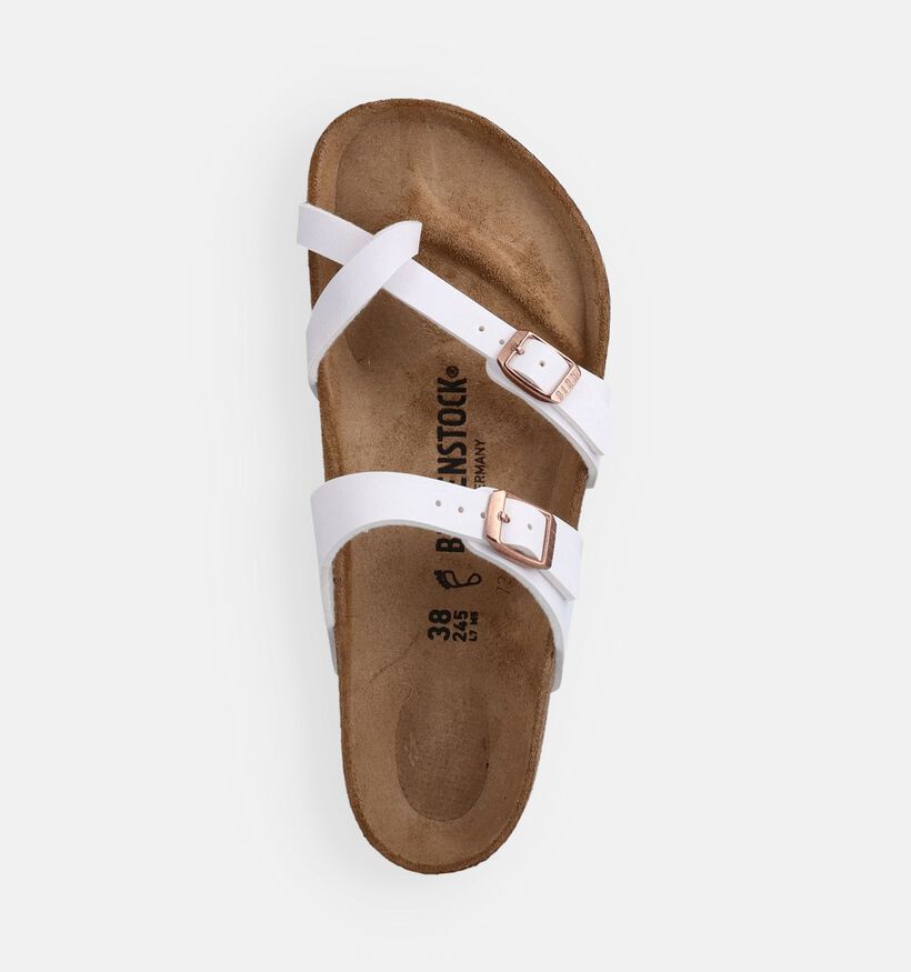 Birkenstock Mayari Tongs en Blanc pour femmes (369522)