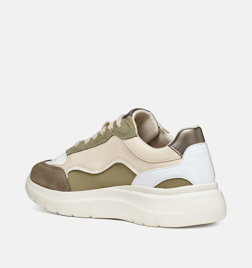 Geox Plummery Groene Sneakers voor dames (378085) - geschikt voor steunzolen