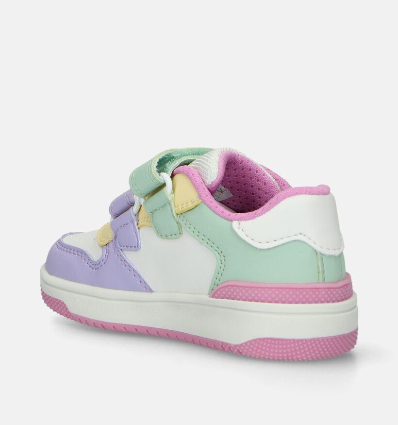 Geox Washiba Witte Sneakers Pastel voor meisjes (351935)