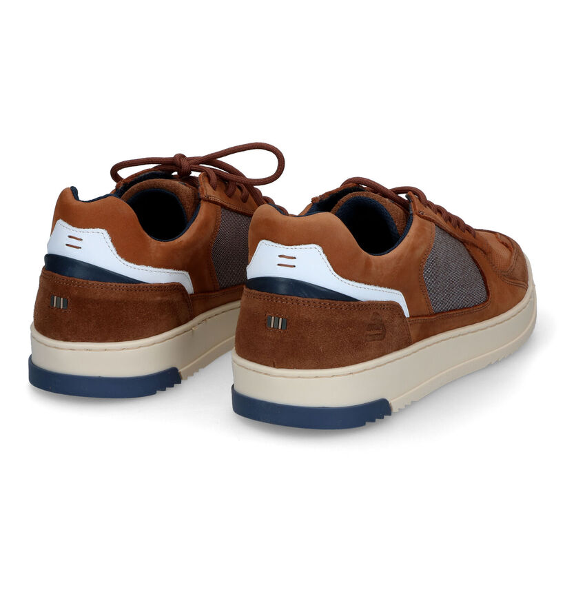 Bullboxer Cognac Veterschoenen voor heren (319444) - geschikt voor steunzolen