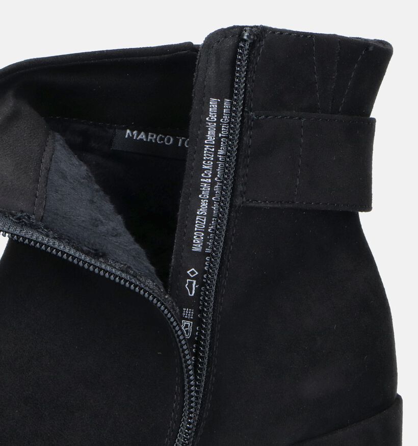 Marco Tozzi Blauwe Enkellaarzen Marco Tozzi Zwarte Enkellaarsjes met hak voor dames (346758)