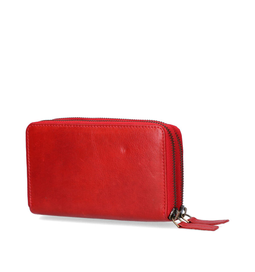 Label M Porte-monnaie zippé en Cognac pour femmes (358853)