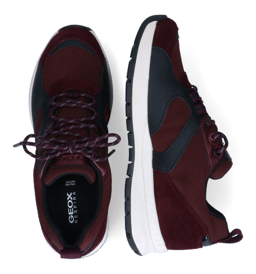 Geox Braies Rode Sneakers voor dames (316114) - geschikt voor steunzolen