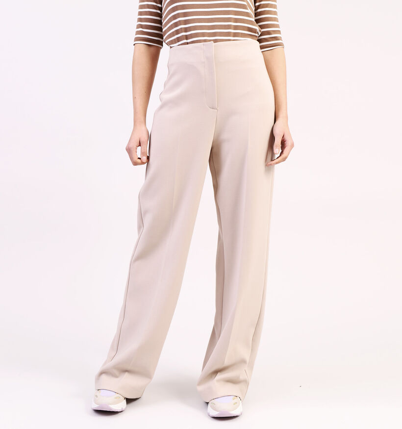 comma Beige Wijde Broek (327310)