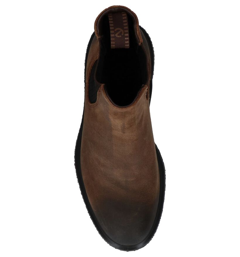 ECCO Crepetray Chaussures hautes en Brun foncé en cuir (235904)