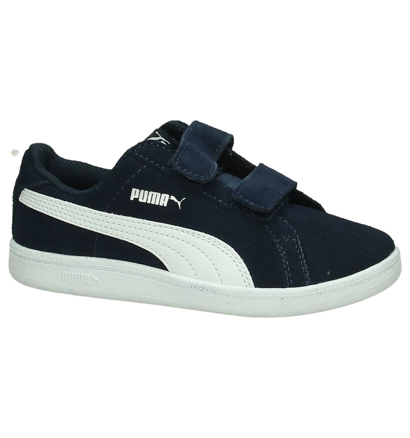 Blauwe Puma Smash Fun Sneakers met Velcro, , pdp