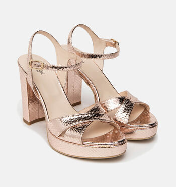 NeroGiardini Sandales Or rose/Argent