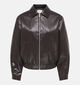 JDY Abby Faux Leather Chocoladebruine Jas voor dames (379368)
