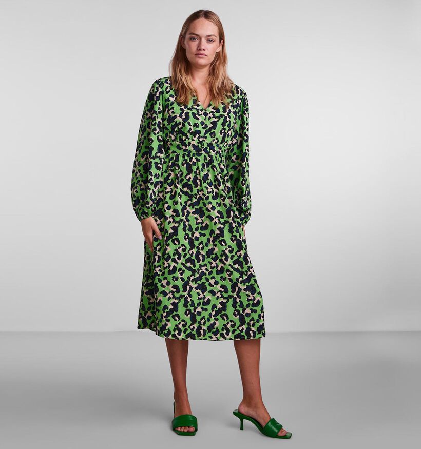Pieces Meline Groene Midijurk (318582)
