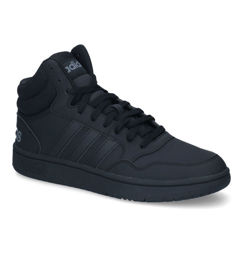 adidas Hoops 3.0 Mid Baskets en Noir pour hommes (326291)