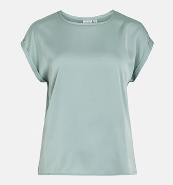 Vila T-shirts Bruin/Blauw/Rood/Groen