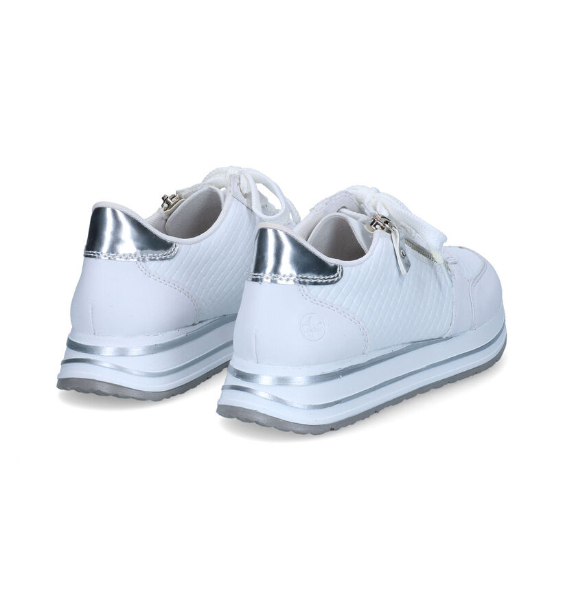 Rieker Witte Sneakers voor dames (320231) - geschikt voor steunzolen