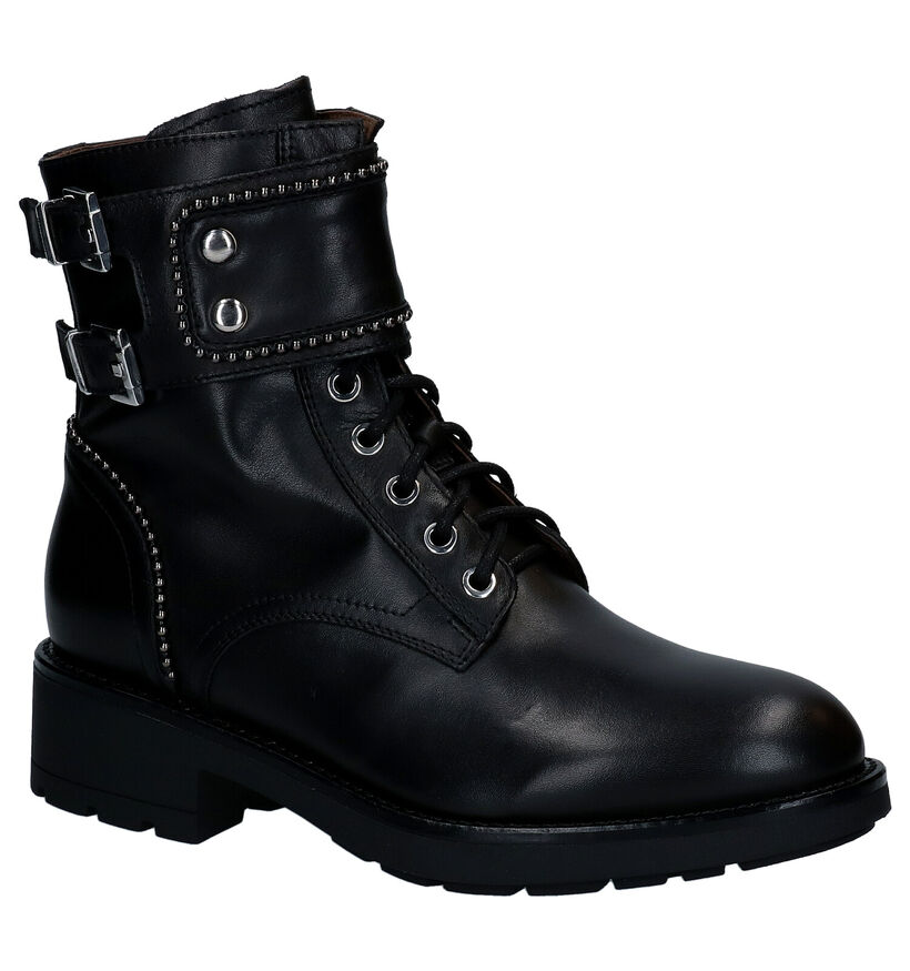NeroGiardini Boots à lacets en Noir en cuir (296634)
